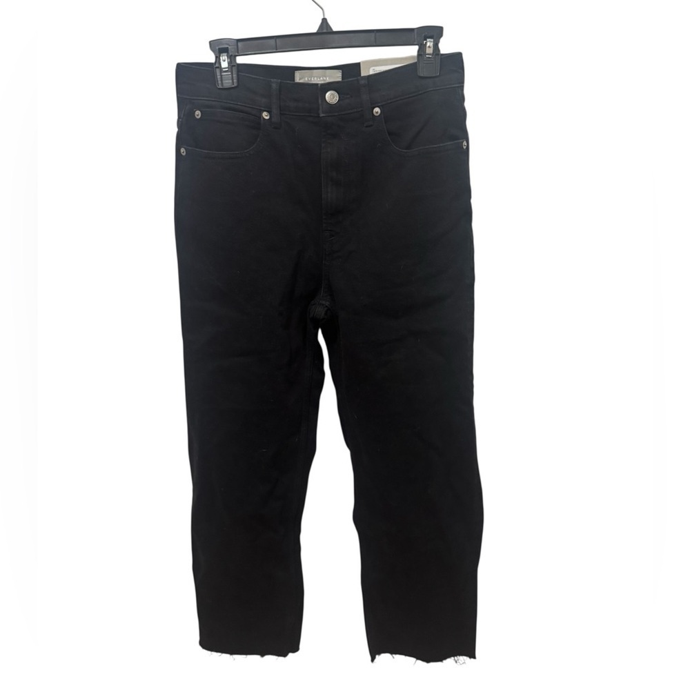 Everlane The Way High Black Organic Cotton Jeans Size 27